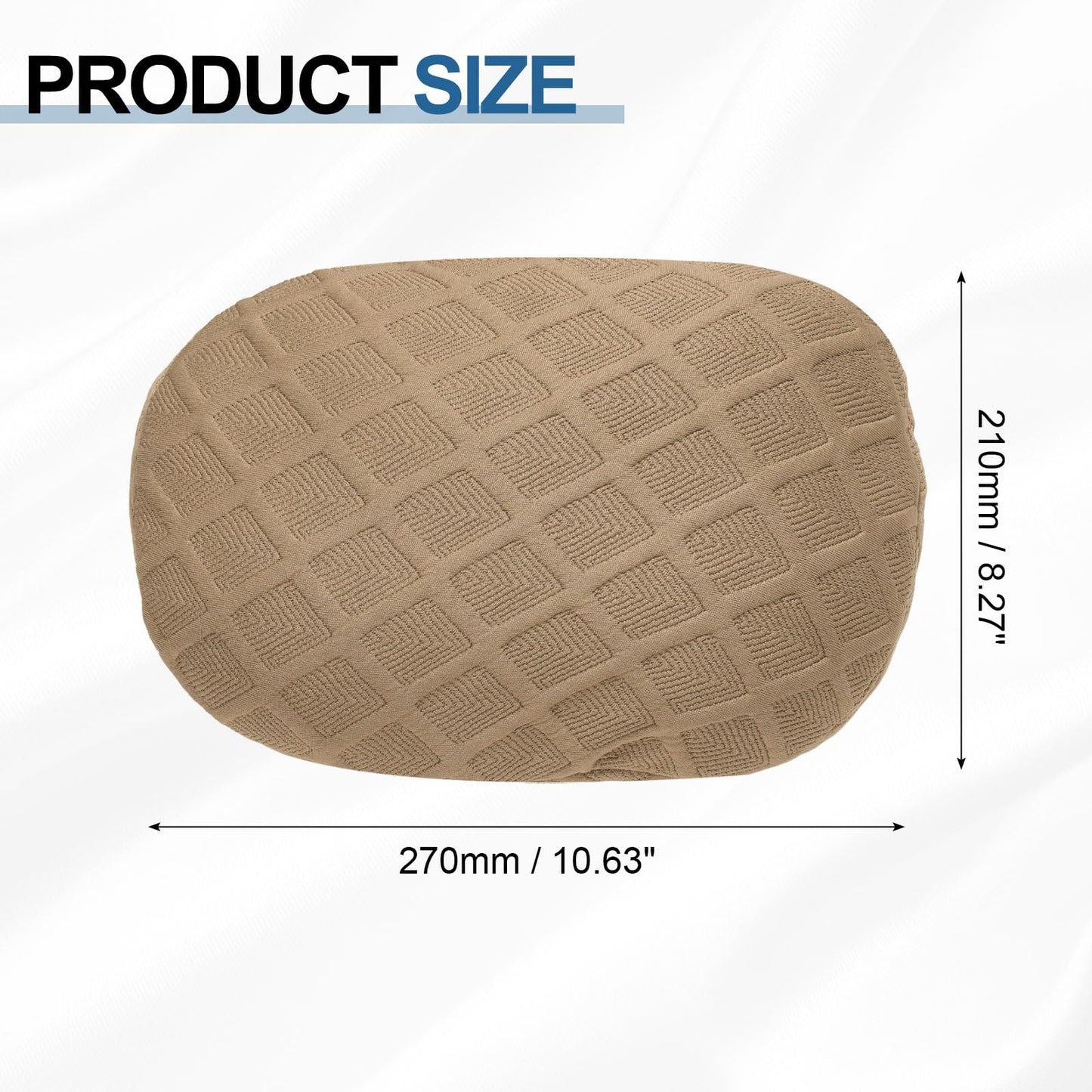 sourcing map Office Chair Pillow Cover, Office Chair Headrest Attachment Mesh Removable Headrest Protector for Home Desk Computer Chairs, Khaki