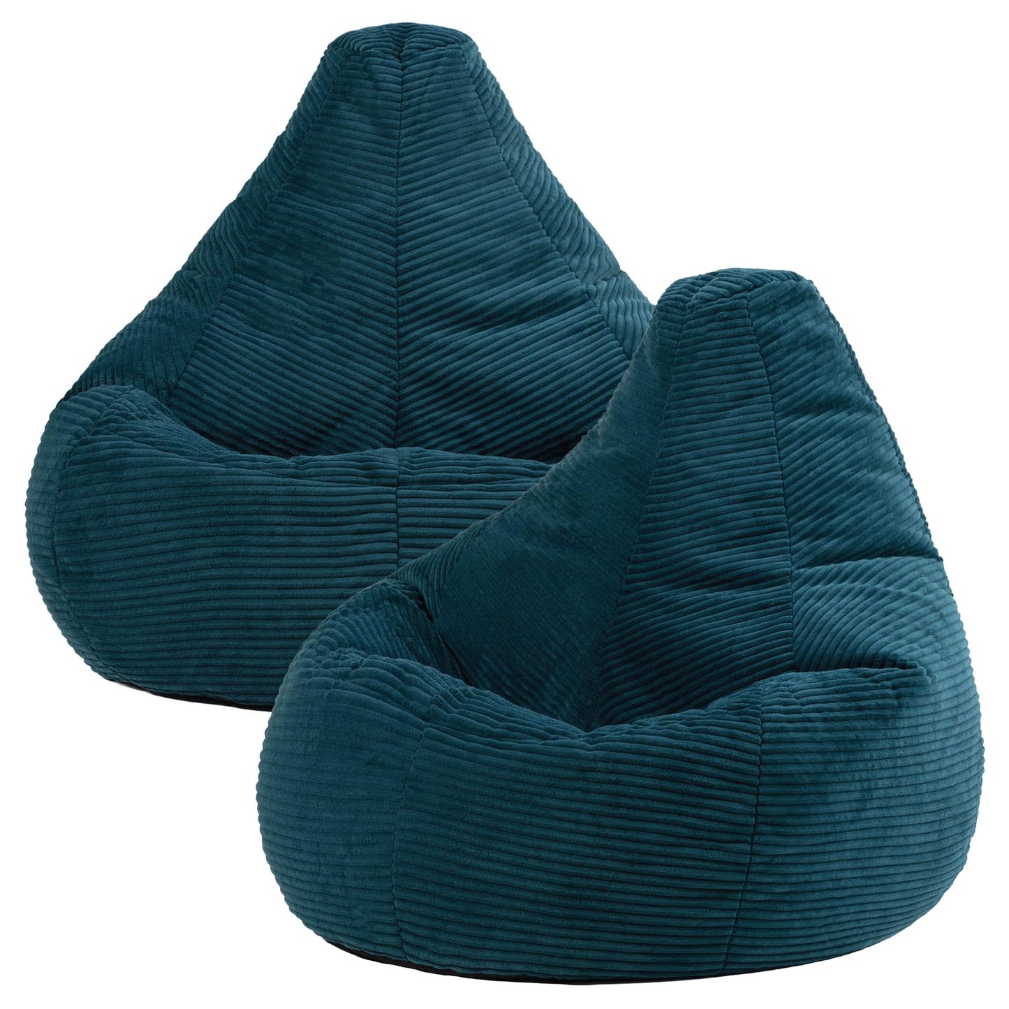 icon Dalton Cord Bean Bag with Filling Included, Set of 2, Teal