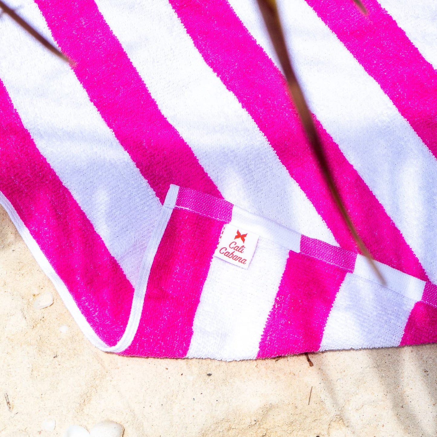 Arkwright Striped Beach Towels (30x60, 4 Pack) - 100% Cotton Perfect Pool Towels, Bath Towels (Pink)