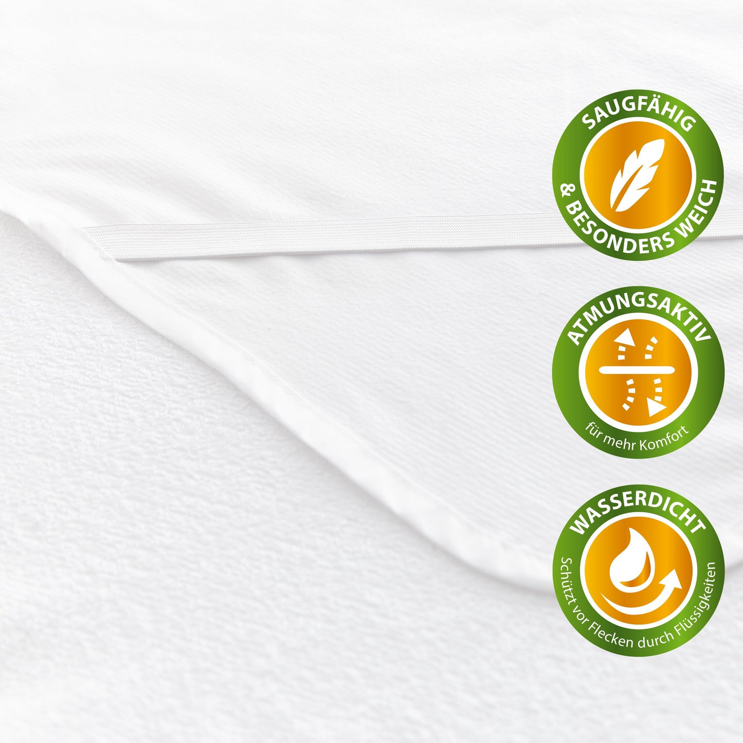 Lumaland 2x waterproof mattress cover 70 cm x 140 cm | Oeko-Tex certified, 100% cotton surface | Waterproof and breathable mattress cover