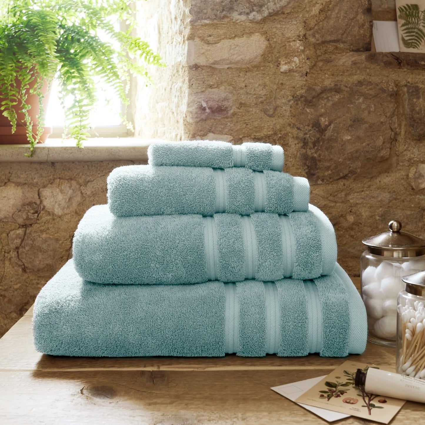 Christy Antalya Large Bath Sheets | Set of 2 | 100% Turkish Cotton | 600GSM | Soft Plush Luxury Bath Towels | 90cm x 150cm | Quick Dry | Ocean Blue