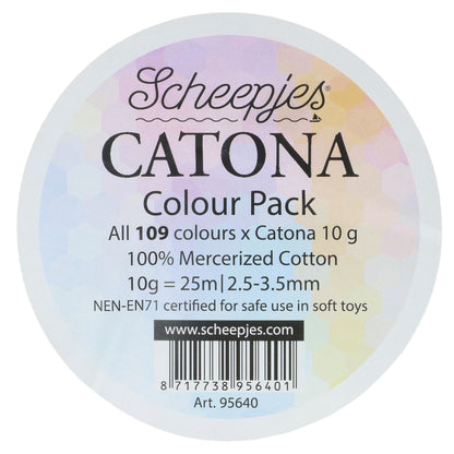Scheepjes - Scheepjes Catona Colour Pack - 109 x 10 Grams (1 Box)