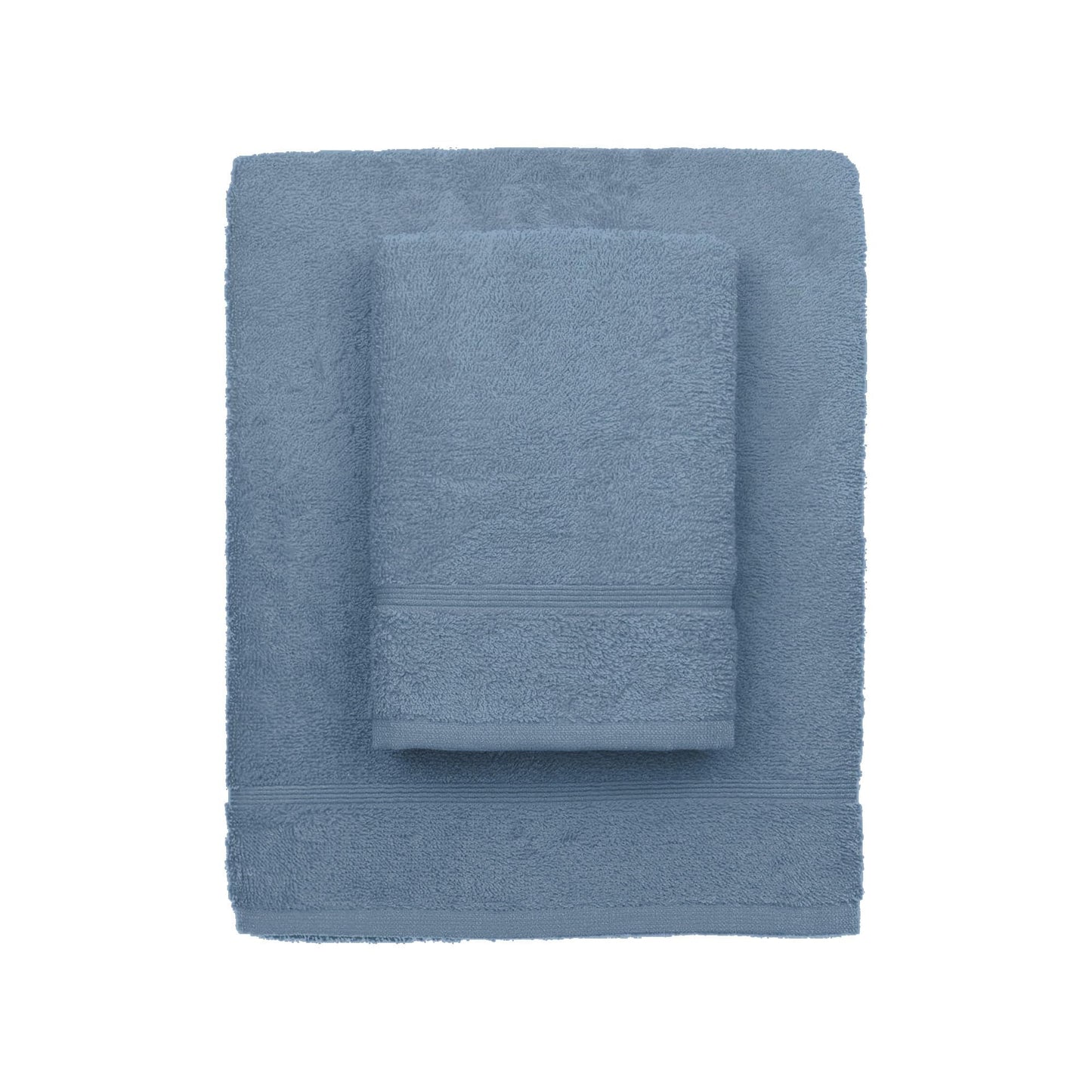 zer0bed, Lilac Bath Towels, Set of 2 Bath Towels, Face Towel, Bidet Towel, Plain Colour, Avio, 100% Cotton, Set of 2