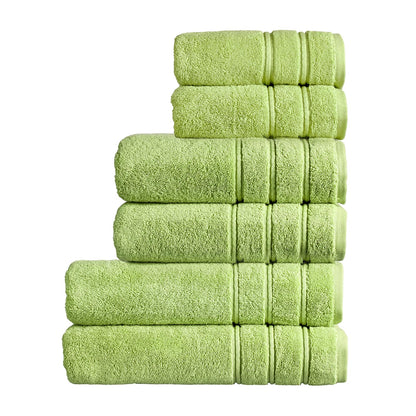 Christy Antalya Family Towel Set | 6 Piece | 100% Turkish Cotton | 600GSM | Soft Plush Luxury Towel Set | 2 Bath Sheets 2 Bath Towels 2 Hand Towels