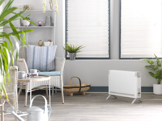 Dimplex ML2TSTIE7 2kW Convector Heater, Electric Freestanding & Wall Mountable Plug In Electric Heater, with Thermostat, Electronic Timer, Portable or