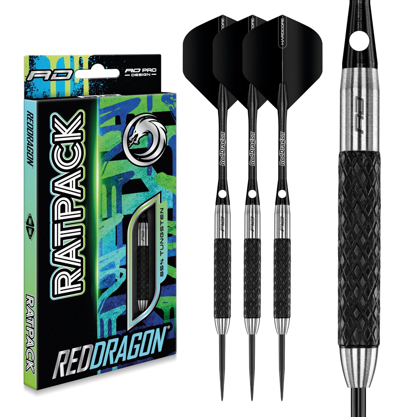 RED DRAGON Rat 1: 32g Tungsten Darts Set with Flights and Stems