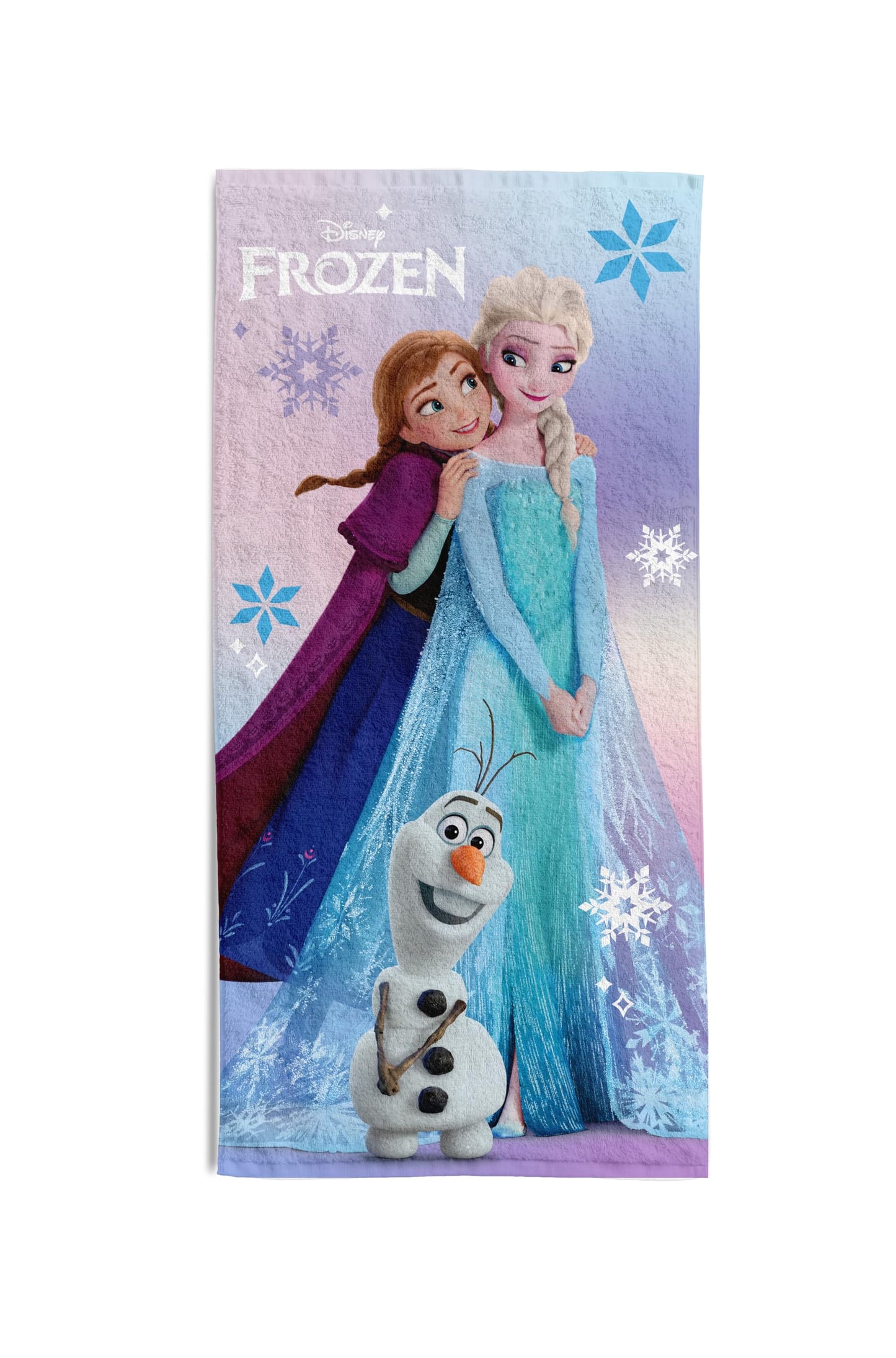 hermet Frozen Beach Towel, 70 x 140 cm, Beach or Pool Towel, 100% Soft Cotton, Practical and Lightweight