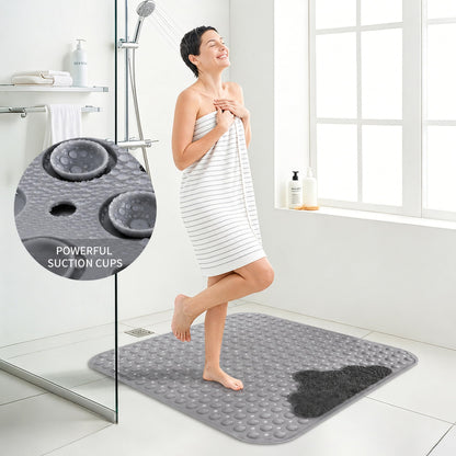 Venuso Shower Mat Non Slip Anti Mould, 70 * 40 cm Non Slip Bath Mat with Foot Massage Area