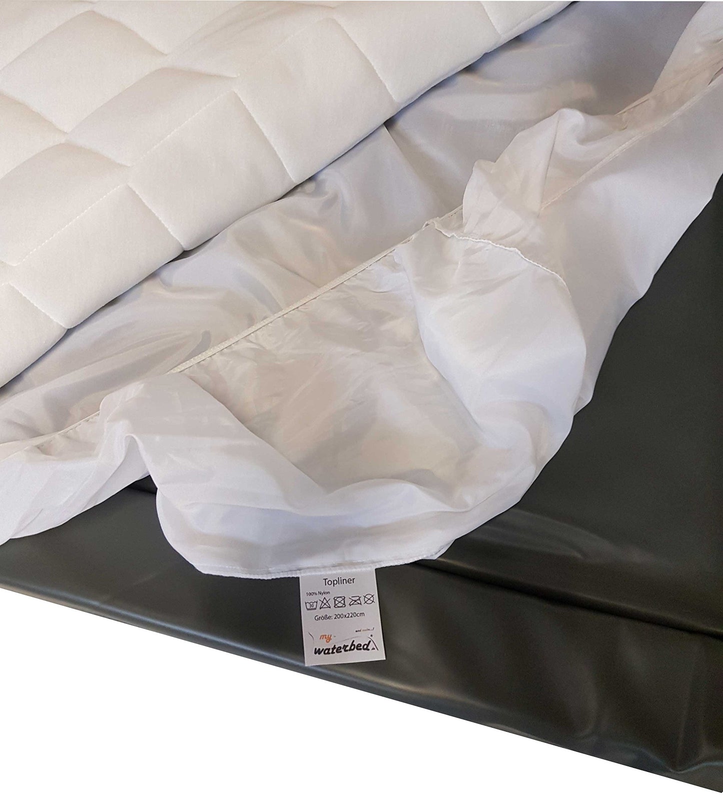 My Waterbed Topliner Capliner Protective Cover Protector Dust Protector for Water Beds Mattresses 180x210cm