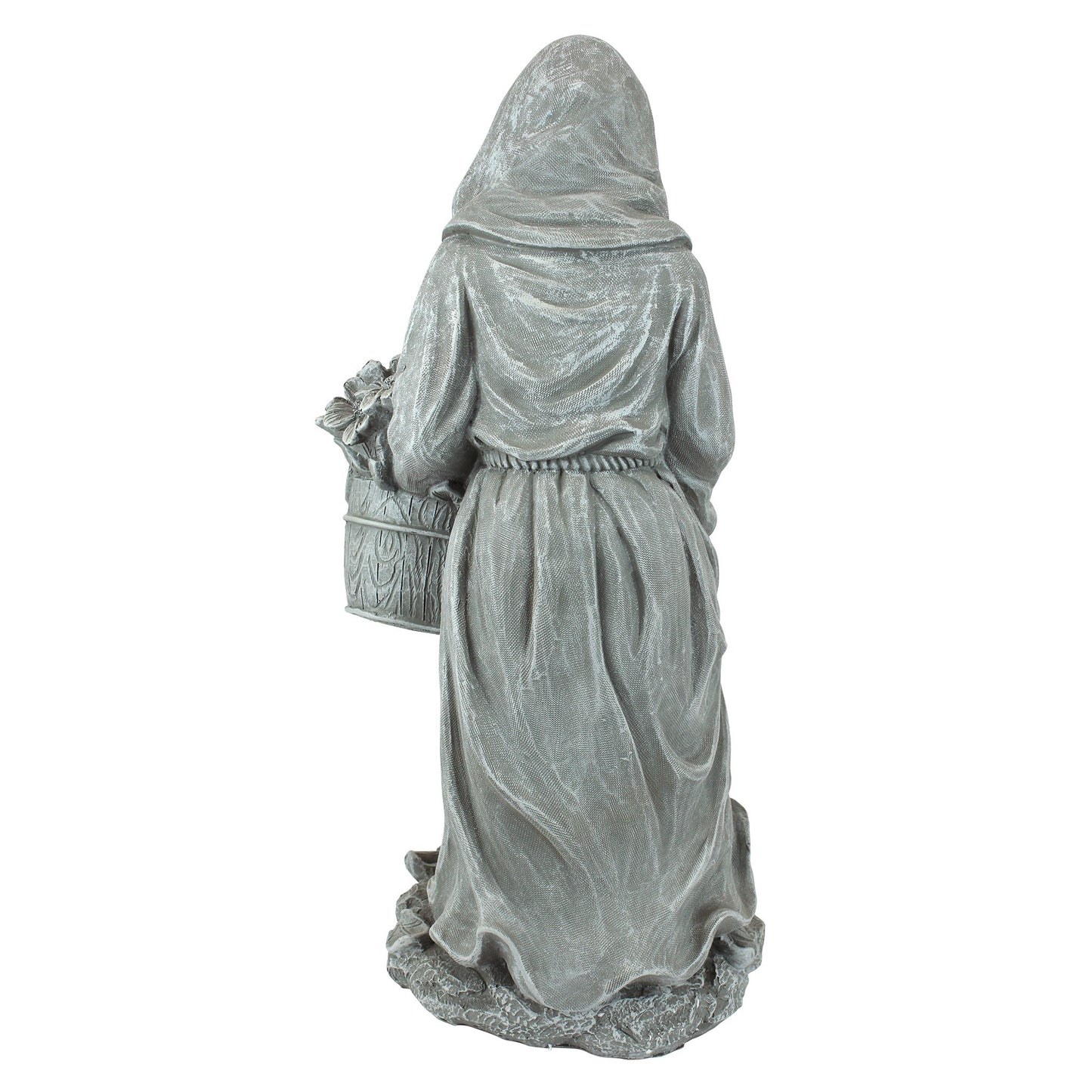 Design Toscano St. Fiacre, the Gardener's Patron Saint, Gothic Stone