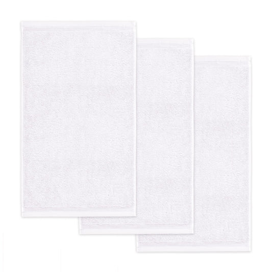 M?ve 3er set Superwuschel guest towel 30 x 50 cm made of 100% cotton, snow