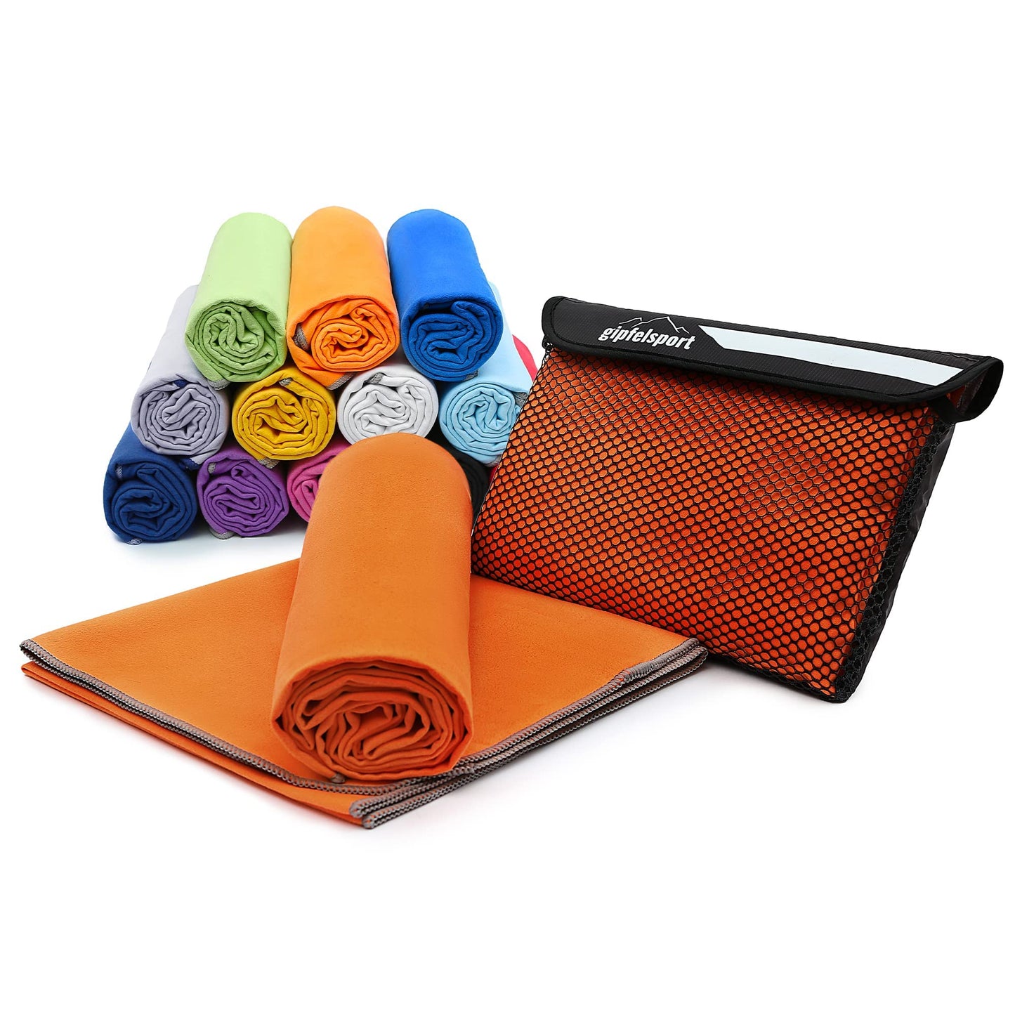 gipfelsport Microfibre Towel | 13 - Orange | S(80x40cm)