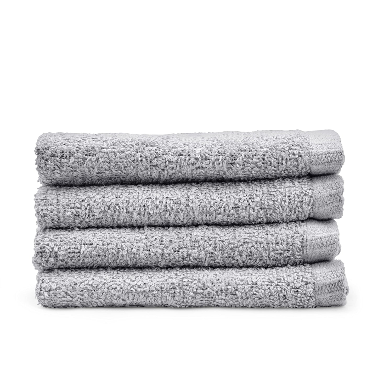 Catherine Lansfield Quick Dry Cotton Face Cloth 4 Pack Grey