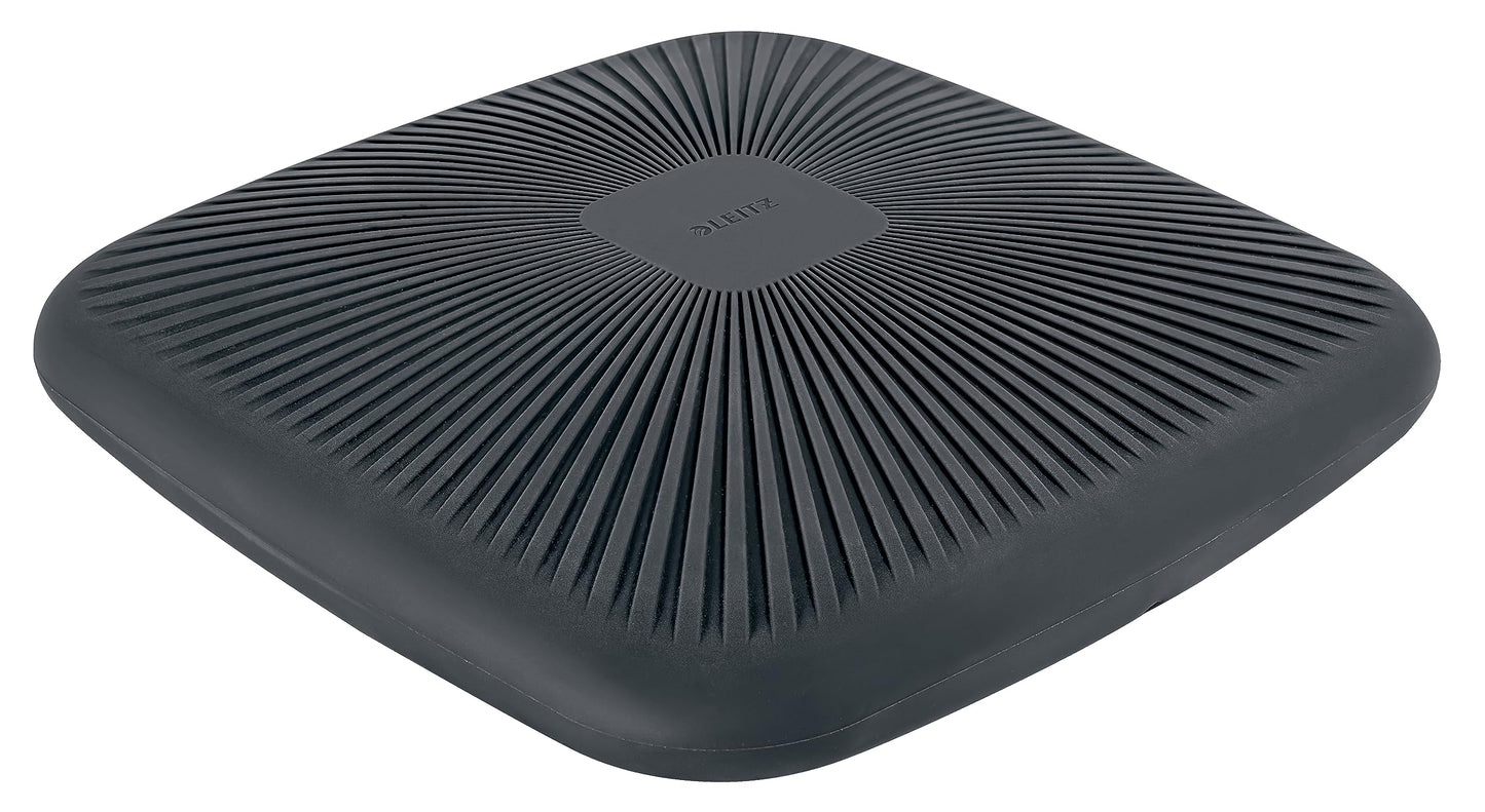 Leitz Ergo Active Wobble Cushion, Ergonomic Seat Cushion for Office Chair, Square Seat Pad for Improved Ergonomics, 65390089
