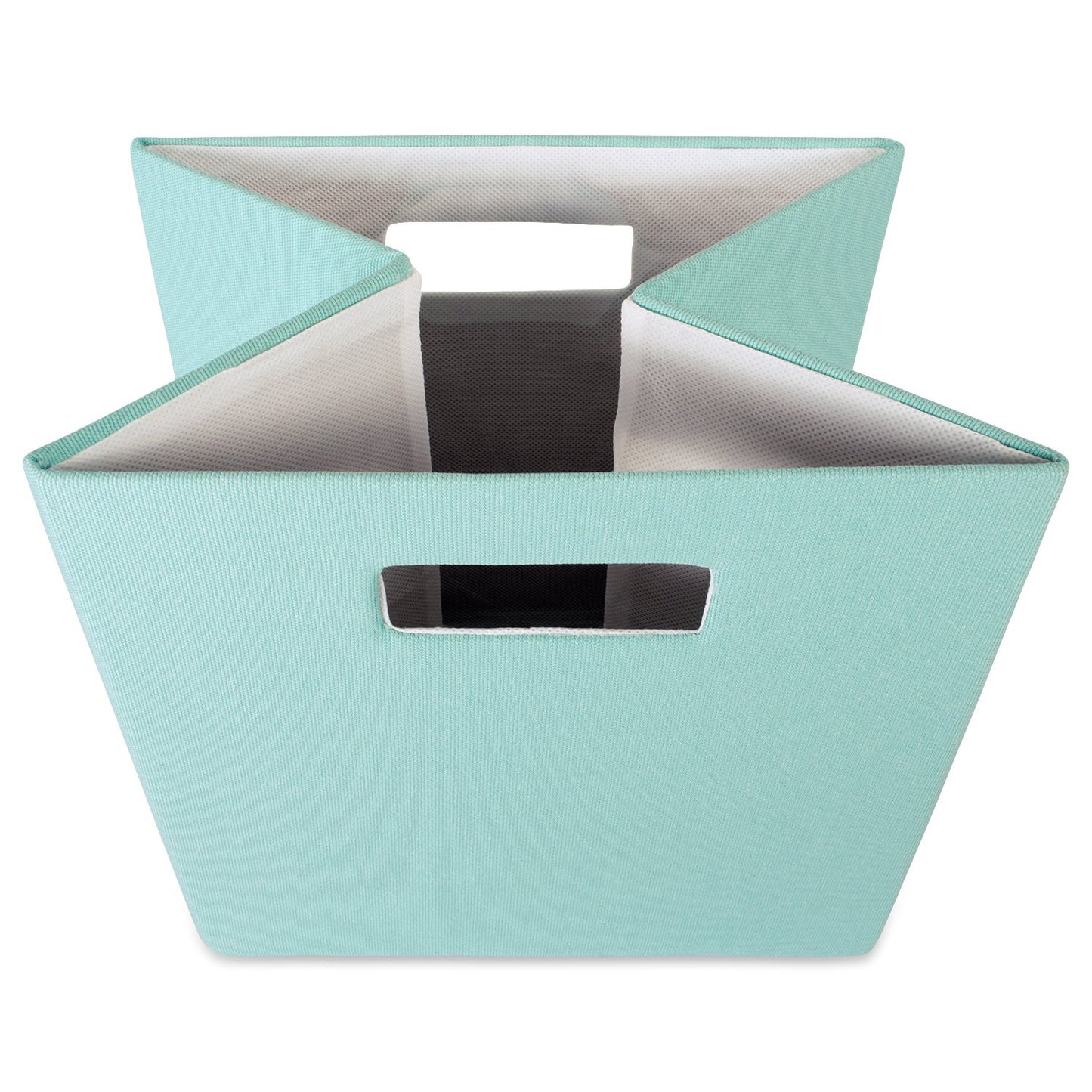 DII Poly Cube Hard Sided Folding Storage Collection - Aqua - Large