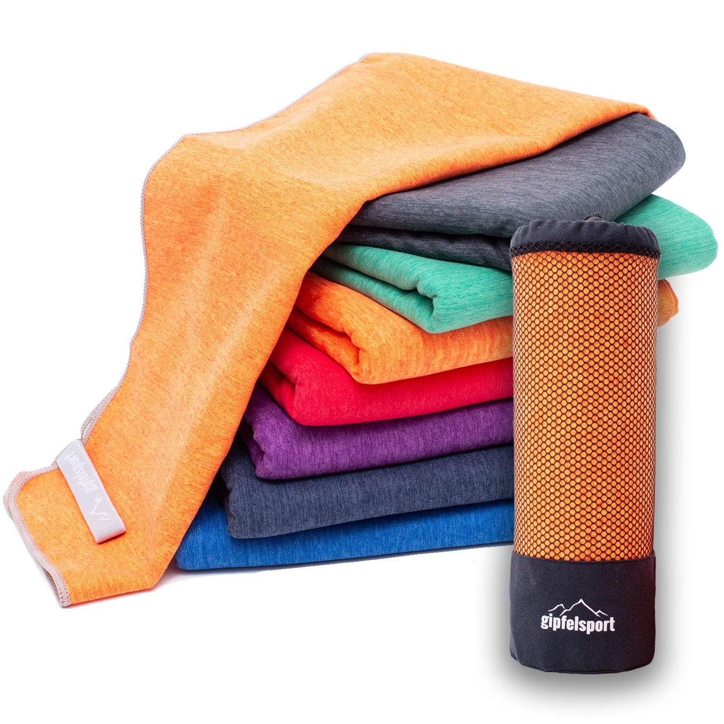 gipfelsport Microfibre Towel orange 1x XL(180x80cm)