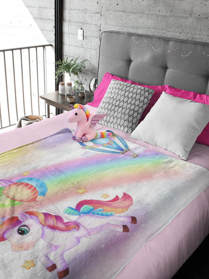 Maple Skyline Large Printed Lightweight Quick Drying Microfibre Beach Bath Towel | Custom Design Series | 75 x 150cm Unicorn