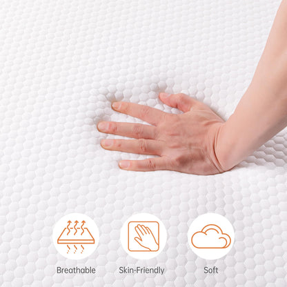TeQsli Small Single Foldable Mattress, 15CM Memory Foam Folding Mattress with Removable Washable Cover, for Guest Beds, Camping and Road Trips