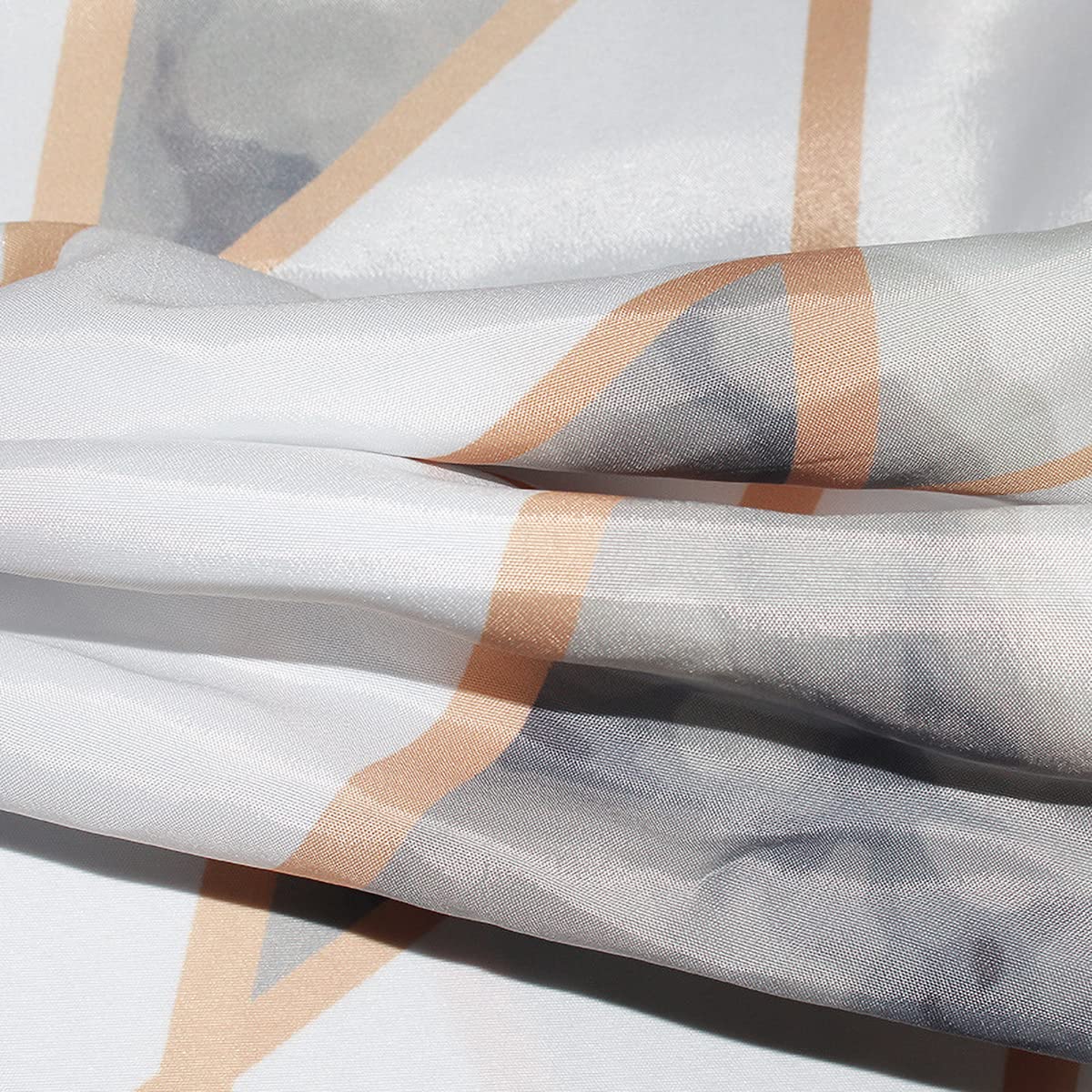 Tennove Shower Curtain 180x200cm Modern Geometric Bathroom Curtain Waterproof Thick Polyester Fabric Shower Curtain Washable Bathtub Curtain with
