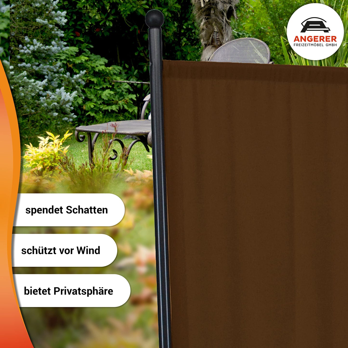 Angerer Partition Wall Brown,