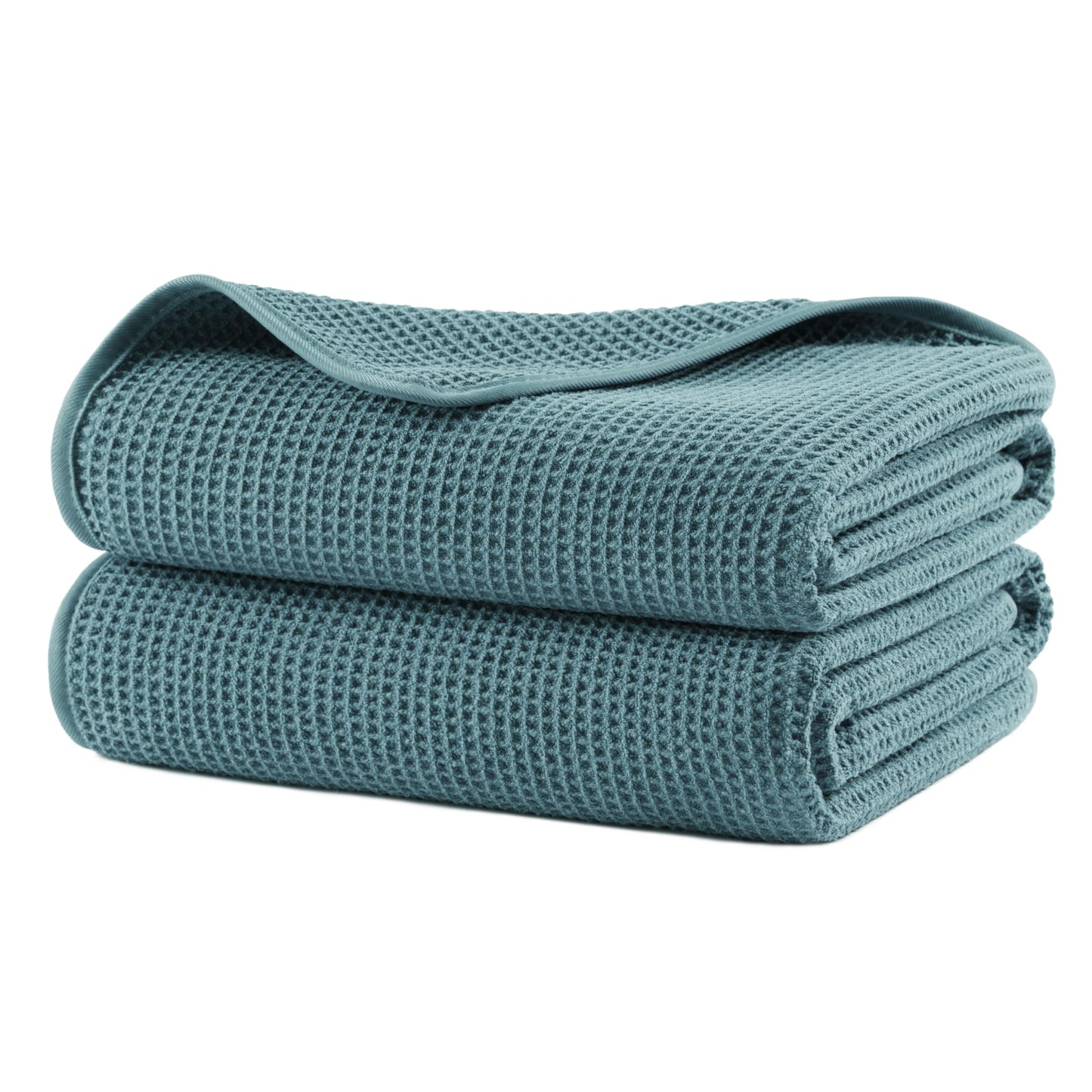 POLYTE 380 GSM Microfibre Quick Dry Waffle Bath Towel, 76.2x152.4 cm