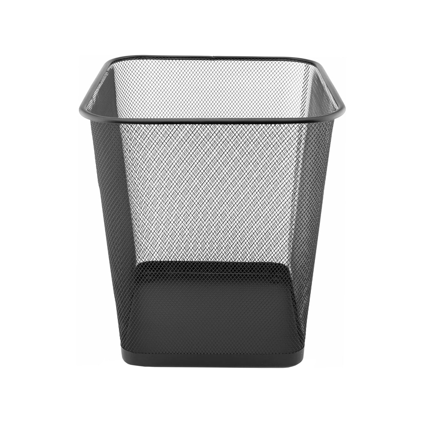 D.RECT Komo Waste Paper Bin, Metal Grid, 18 Litres, Square Bin, Desk, Office, Waste Bin, Black, en_AE Komo Waste Paper Bin, Metal Grid, 18 Litres