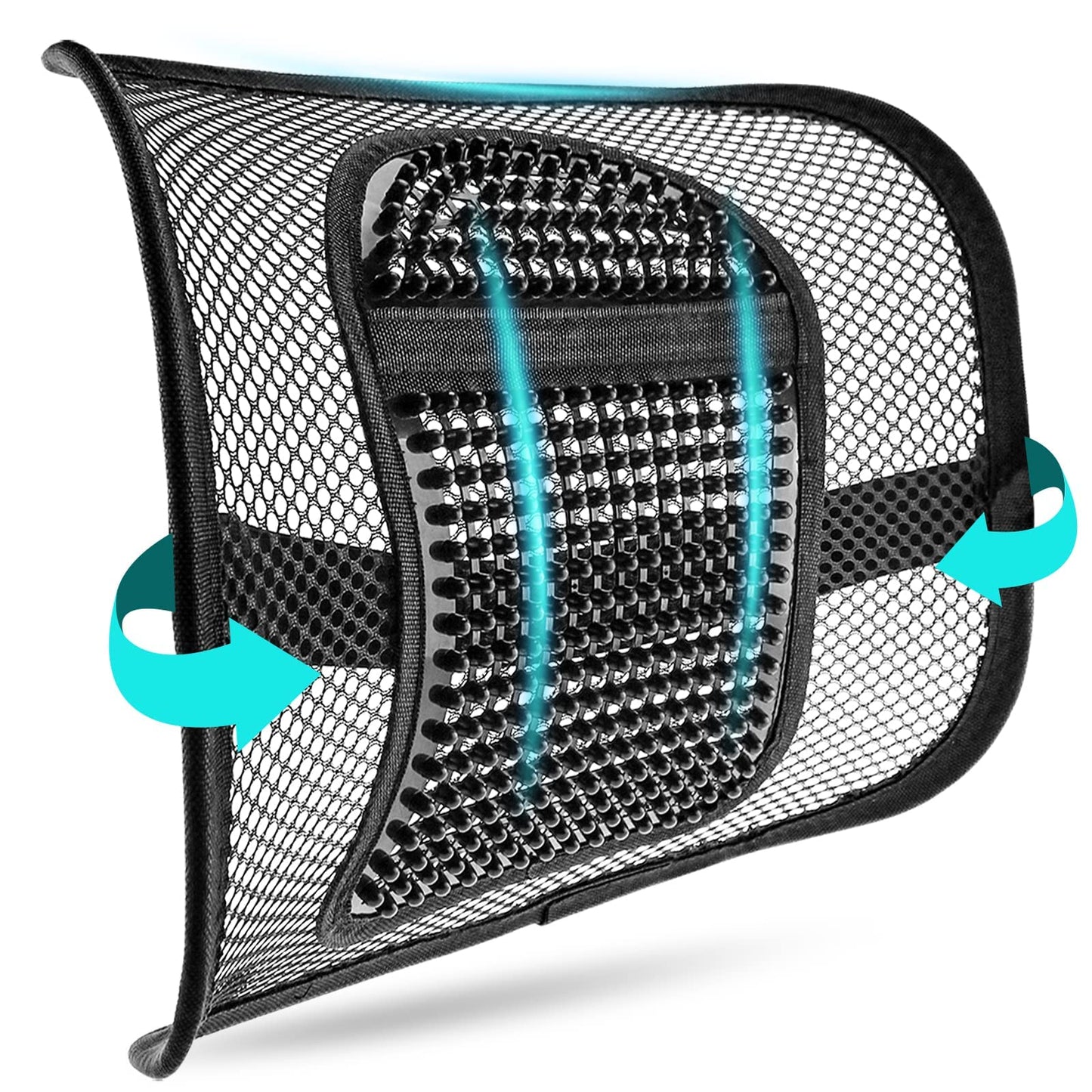 m zimoon Mesh Lumbar Back Support Cushion,Chair Support with Elastic Strap