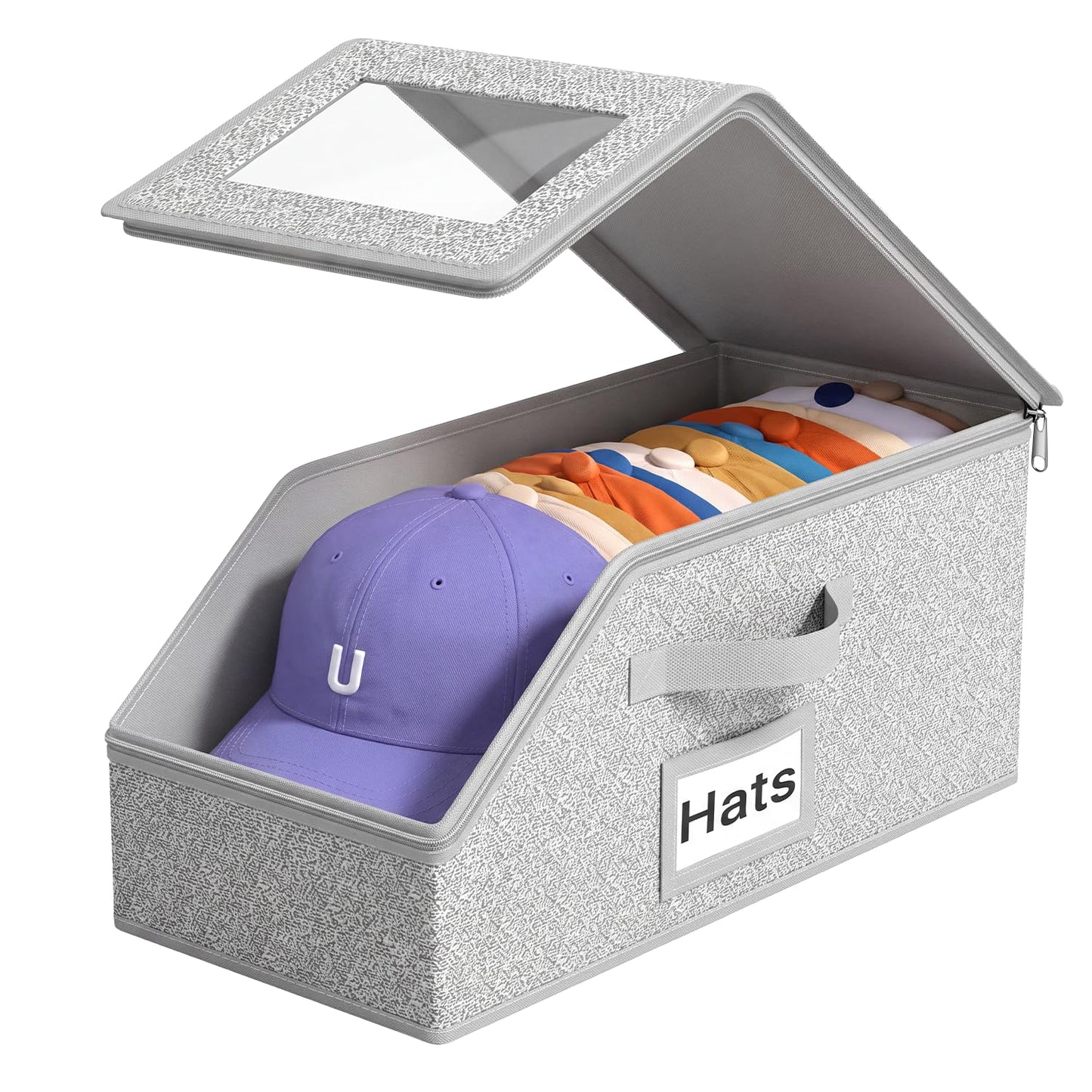 Homzixt Hat Storage Organizer, 1Pack, Holds 24 Ball Caps