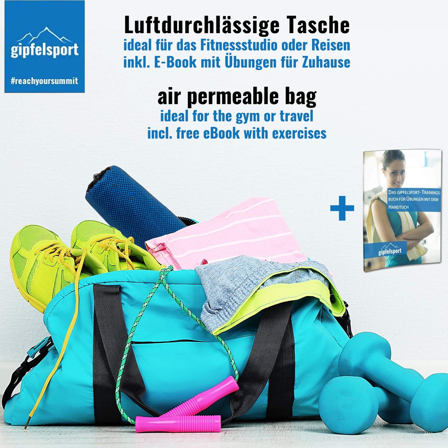 gipfelsport Microfibre Towel | Blue | XL(180x80cm)