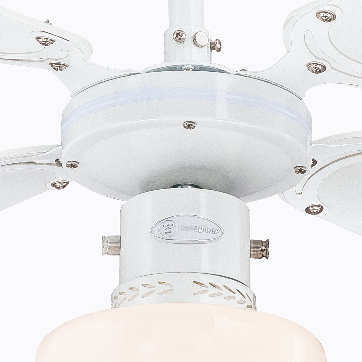 Westinghouse Lighting Portland Ambiance Indoor Ceiling Fan, Metal, e27, 1 W, White Finish with Reversible White/Beech Blades