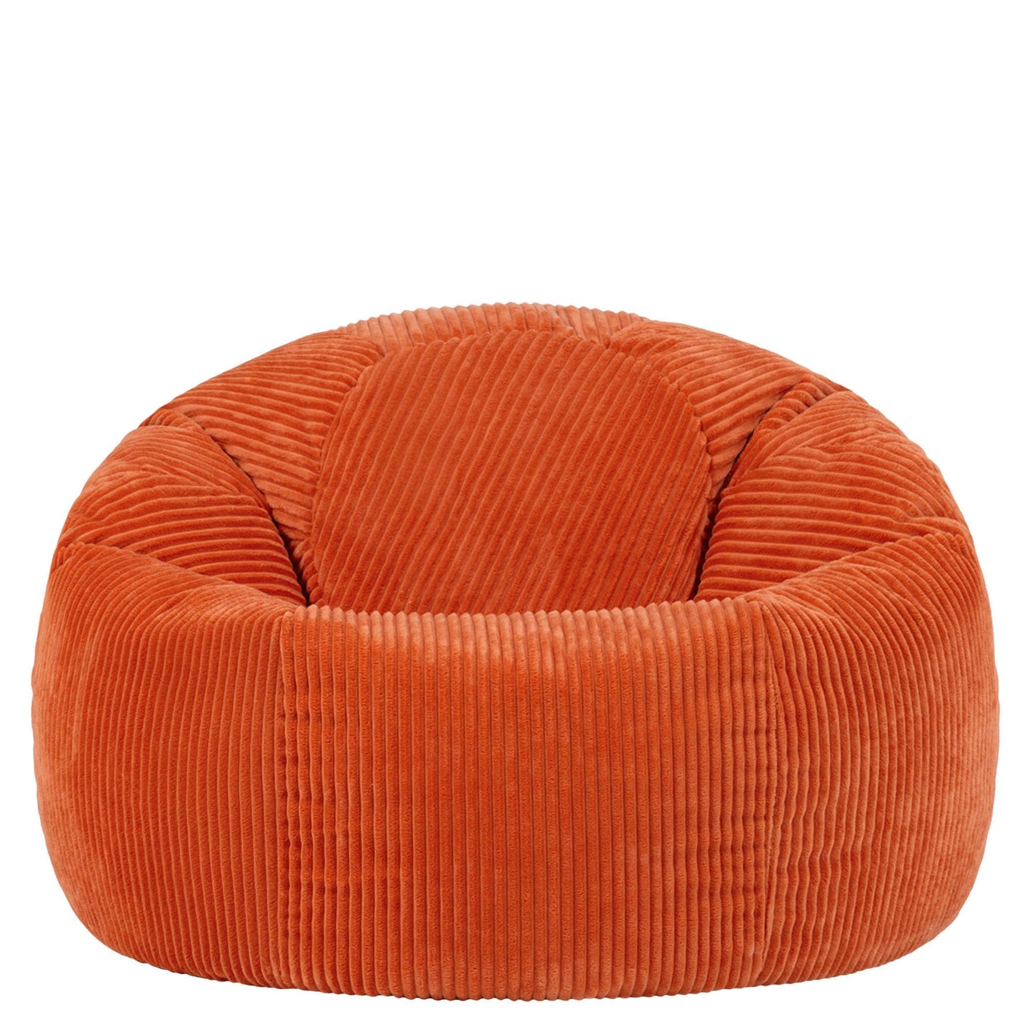 icon Kingston Cord Bean Bag with Filling Included, Set of 2, Orange