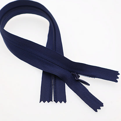 12 Inch Invisible Zips, Close End Nylon Hidden Zip for Handmade Garment, Bags, Home Textile, Tailor 30PCS, Navy Blue YIGUANXIN