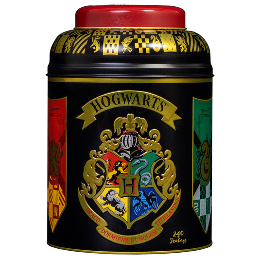 New English Teas Harry Potter Hogwarts House Crest Tea Caddy with 240 English Breakfast Teabags