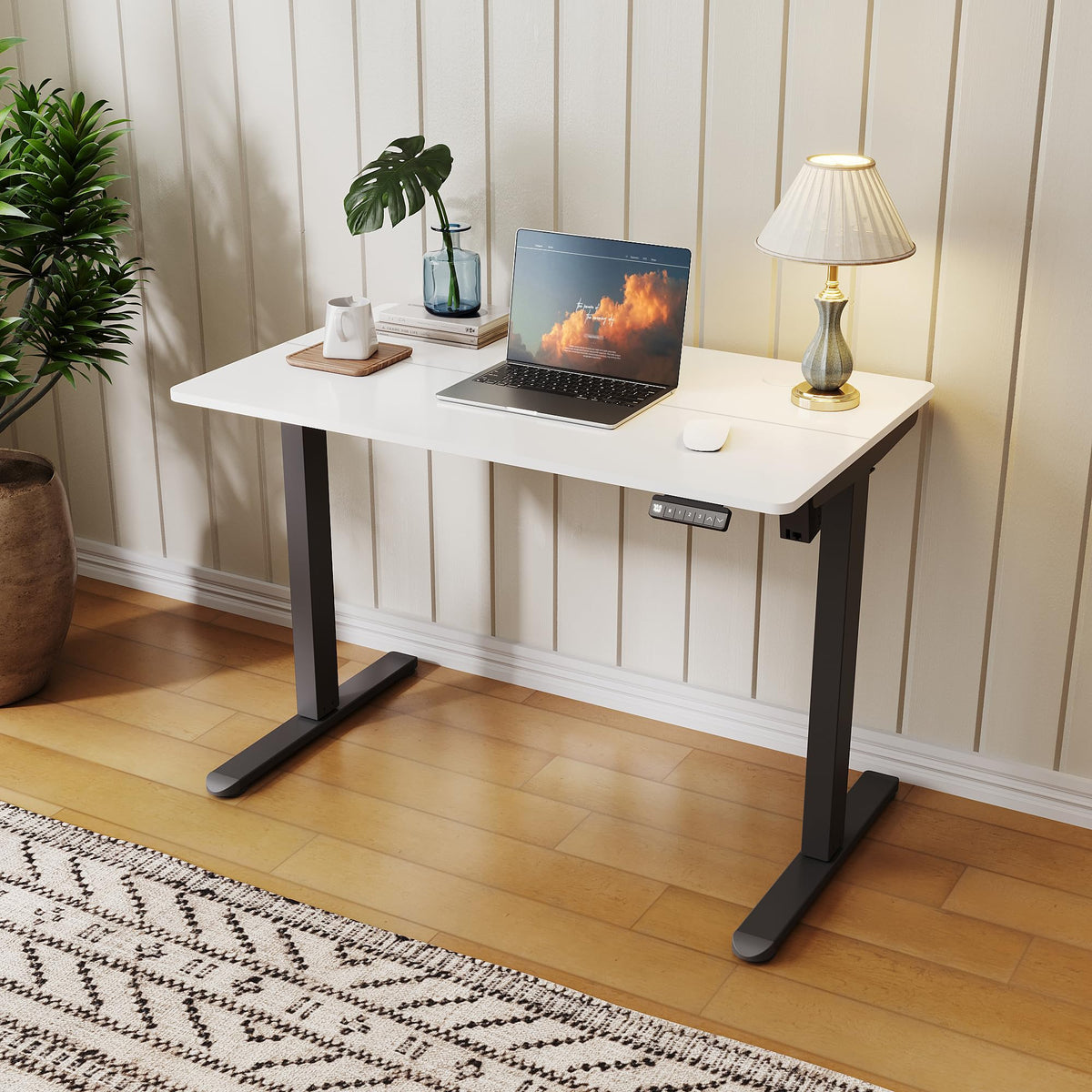 ELEGANT Electric Standing Desk 100x60cm, Height Adjustable Sit Stand Desk