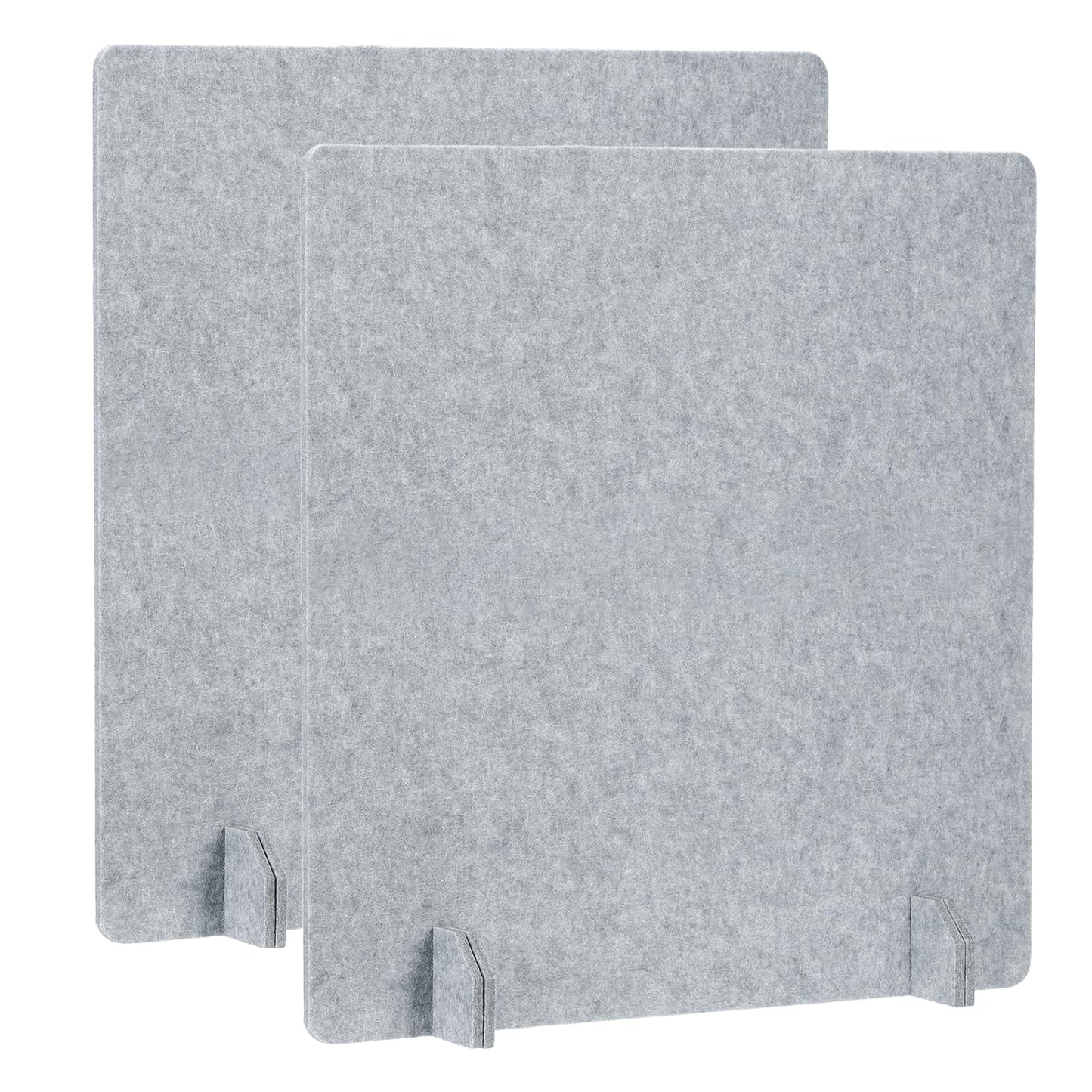 PATIKIL Desk Dividers 60x60cm, 2 Pack Desk Privacy Panel Freestanding Noise Reducing Partition Acoustic Panel with 4Pcs Support Feet for Testing