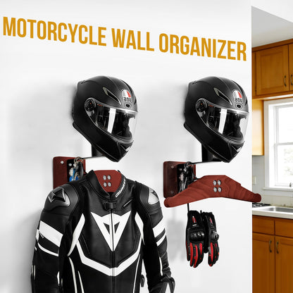 OneTigris Motorcycle Helmet Holder Wall Mount, Heavy Duty Gear Rack