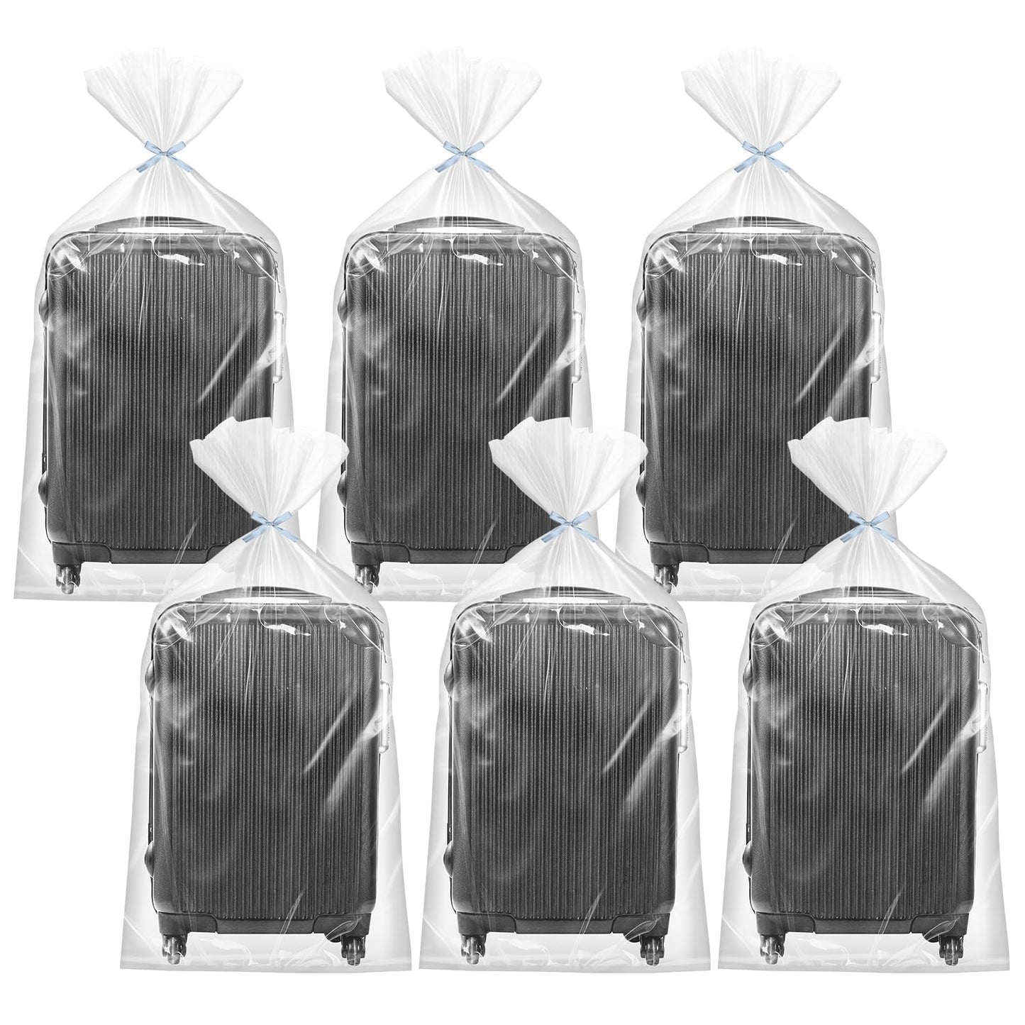 Extra Large Clear Plastic Storage Bags, 6pcs Flat Large Plastic Bags
