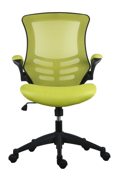 Office Hippo Mesh Operator Office Chair, Height & Tilt Adjustable Ergonomic Chair with Tension Control, Flip Up Arms, Computer Chair for Daily Use