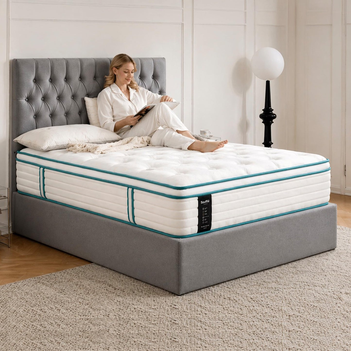 SANA SLEEP 4FT6 Double Mattress, 11 Zone Orthopedic Double Mattress, Pocket Spring Mattress, Motion Isolation, Pressure Relief