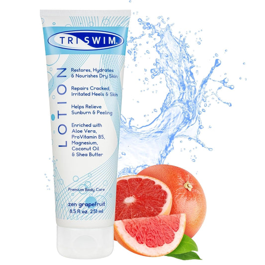 TRISWIM Skin Regenerating Body Lotion | After Swim Care | Magnesium Enriched | Moisturizing After Pool Vegan Body Lotion For Swimmers (251ml)