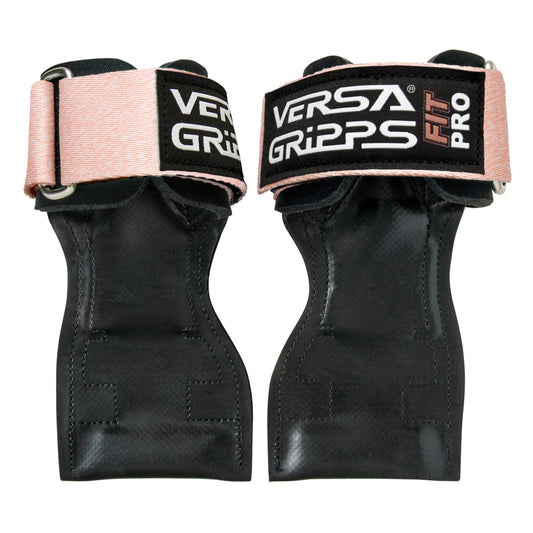 Versa Gripps? Fit Pro, Made in The USA, Wrist Straps for Female Athlete, The Best Training Accessory, Peach Bellini, R/L