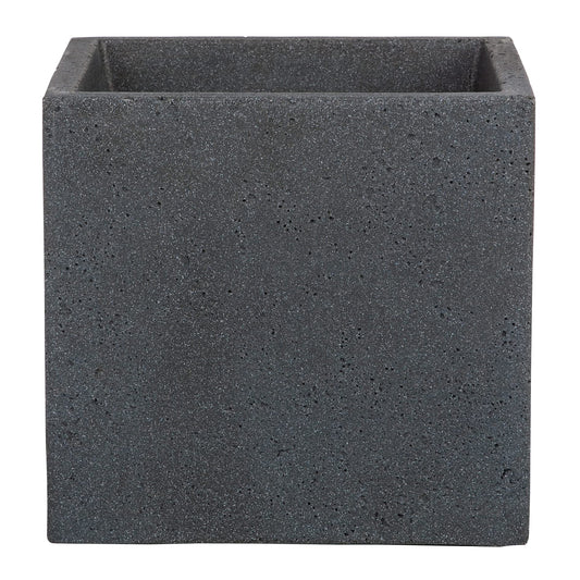 Scheurich C-Cube Planter Stony Black ? 40 cm, height 33 cm