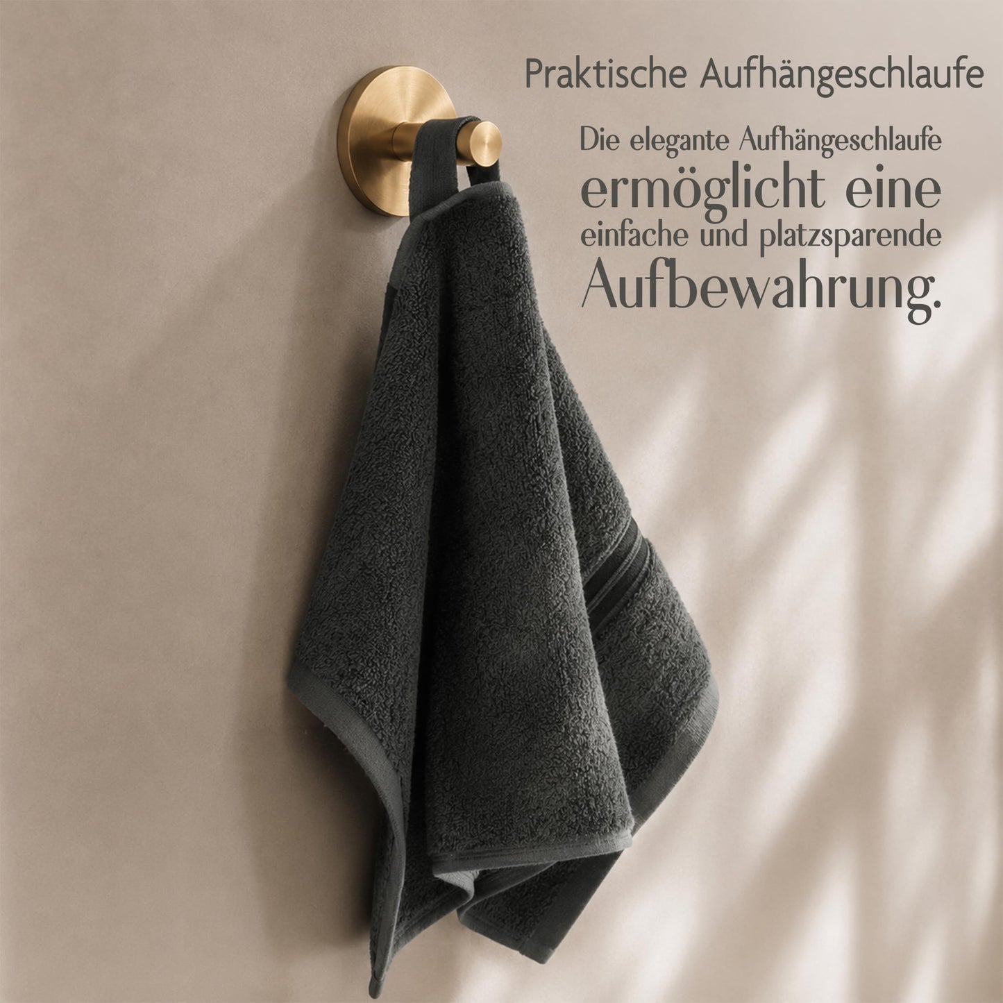 Hammetex Guest Towels Set of 5 30 x 50 cm 100% Cotton Terry Cloth