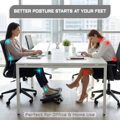 Adjustable Footrest Under Desk – Ergonomic Office Foot Rest with Massage Surface – Anti Slip Foot Stool for Home & Office