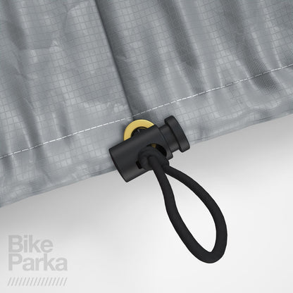 BikeParka STASH Waterproof Bicycle Cover - PAVEMENT Grey
