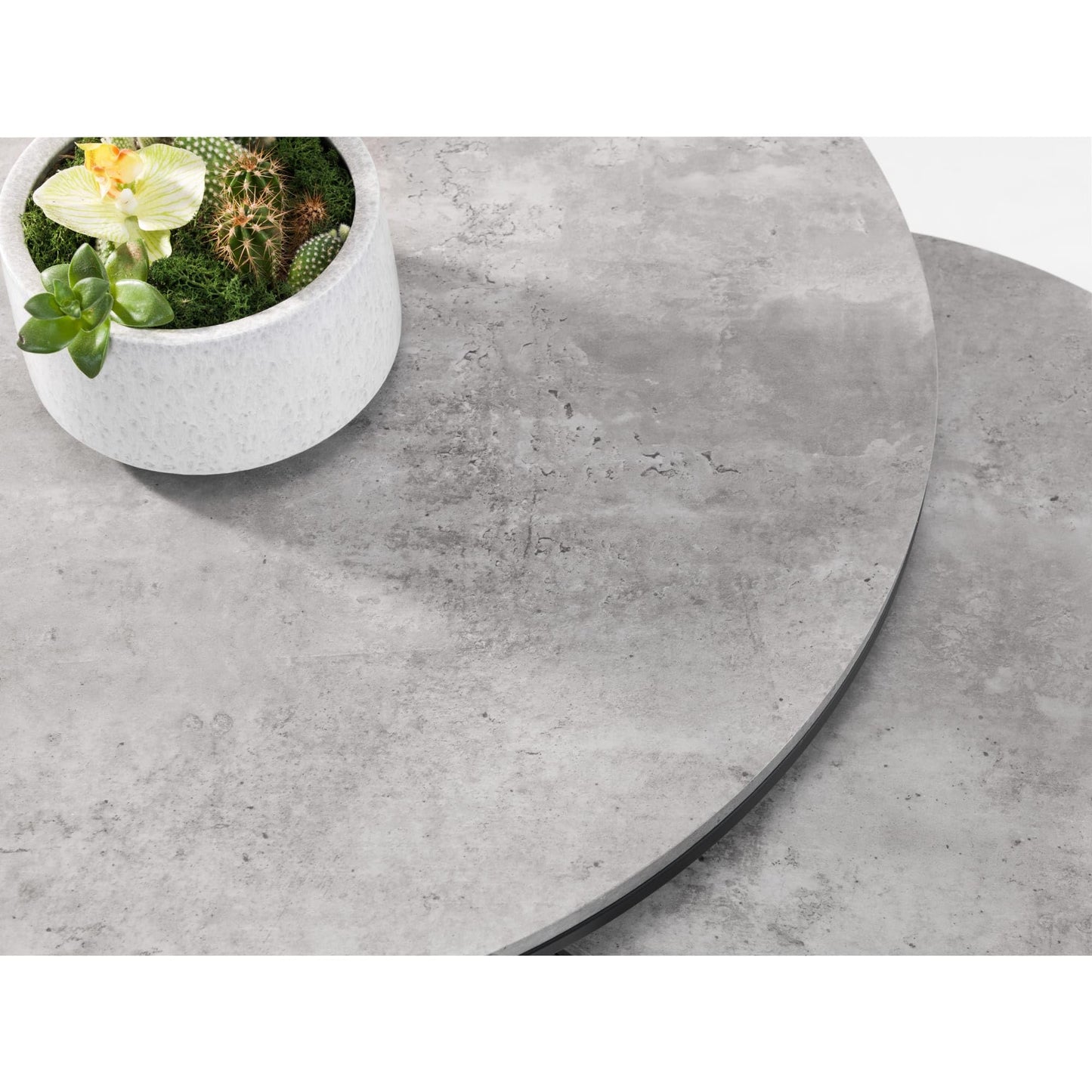 Julian Bowen Staten Nesting Coffee Tables, Concrete Effect - H55 x W40cm