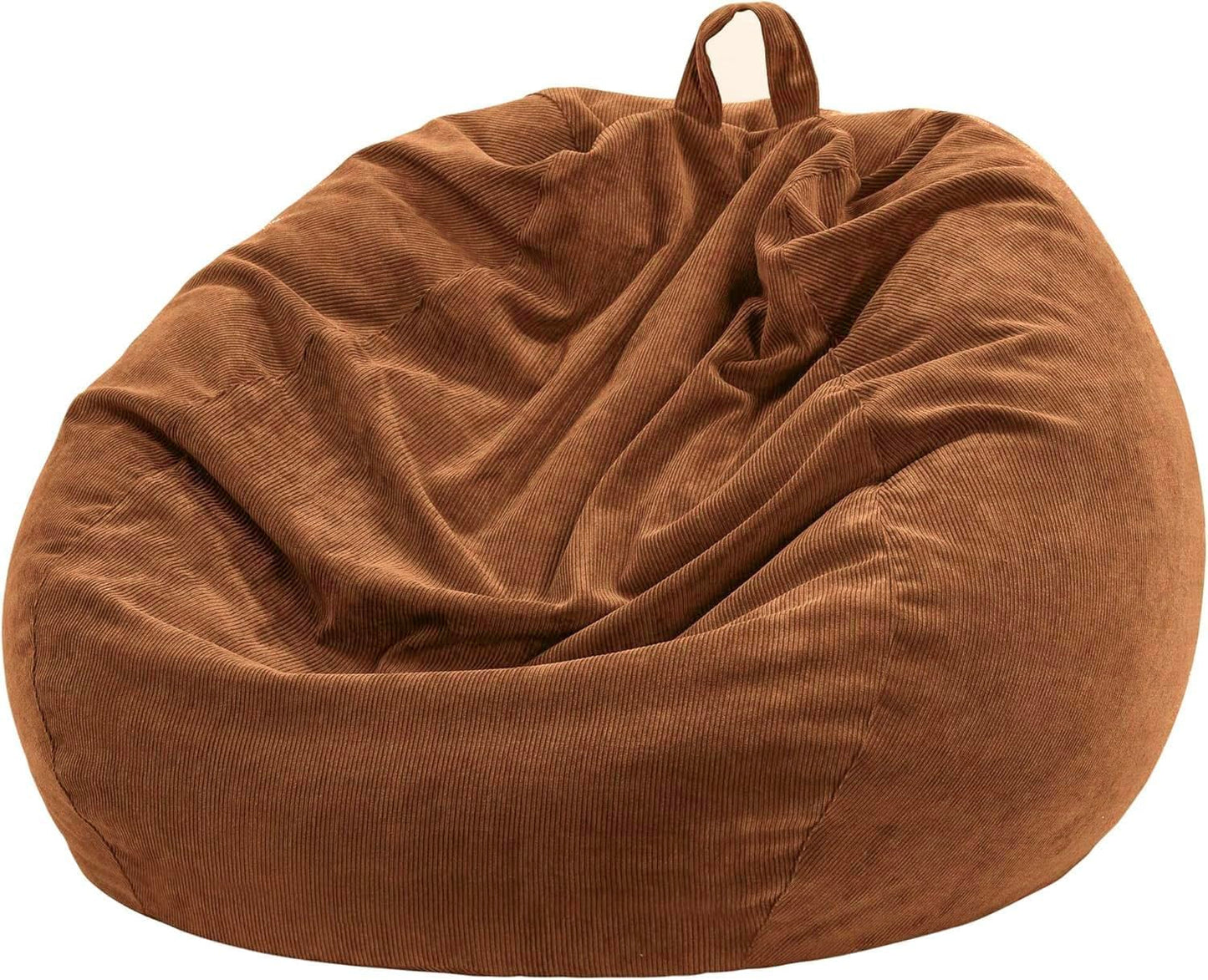 Nobildonna 3 ft Bean Bag Chair Cover (No Filler) for Adults and Kids 300L Extra Large Stuffed Animal Storage Bean Bag Washable Soft Premium Corduroy
