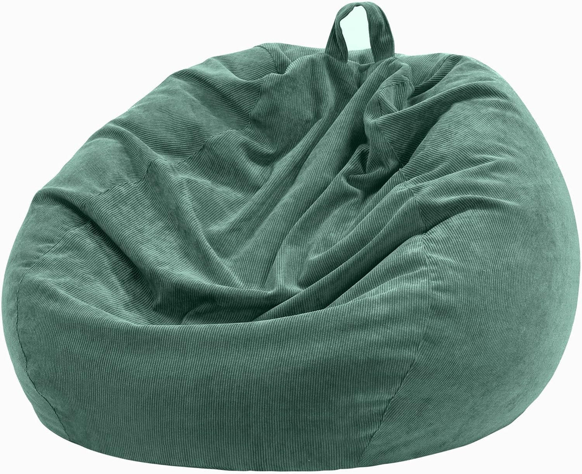 Nobildonna 3 ft Bean Bag Chair Cover No Filler for Adults and Kids 300L Extra Large Stuffed Animal Storage Bean Bag Washable Soft Premium Corduroy