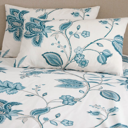 Dreams & Drapes Design - Samira - Reversible Duvet Cover Set - Super-King Bed Size in Teal