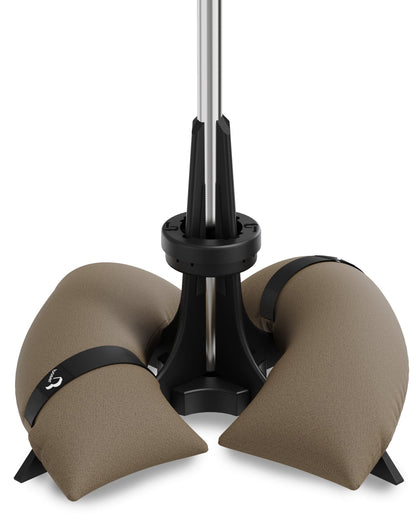 Baser Parasol Base with fillable Sandbag weights 40 KG, up to 3.3 M Parasol, Made of Recycled Materials in Denmark